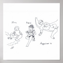 Impression PAIX AMOUR BONHEUR