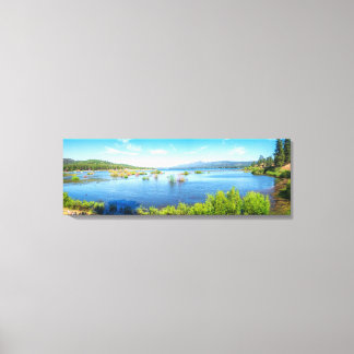 Impression panoramique du lac de montagne | Art de