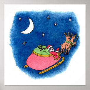 Impression père Noël 12x12