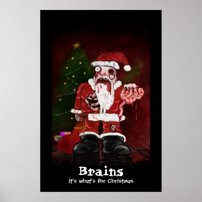 Impression Père Noël Zombie (Devant)