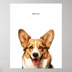 Impression personnalisée Cardigan Welsh Corgi