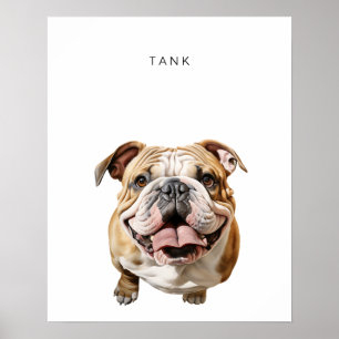 Impression personnalisée de Bulldog anglais