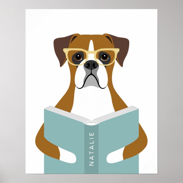 Impression personnalisée de chien Boxer (Devant)