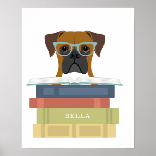 Impression personnalisée de chien Boxer