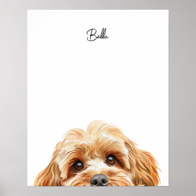Impression personnalisée de chien Cockapoo (Devant)