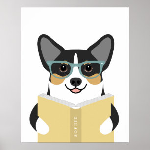 Impression personnalisée de chien Corgi