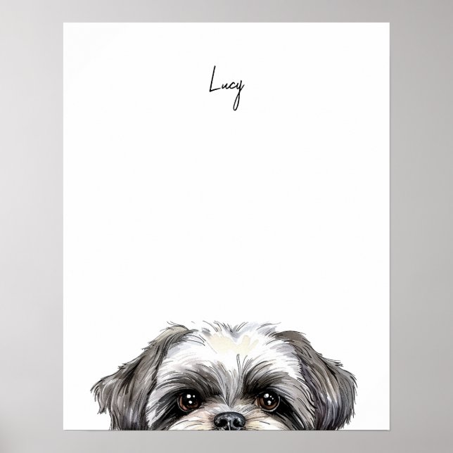 Impression personnalisée de chien Shih Tzu (Devant)