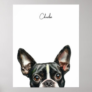Impression personnalisée de chien Terrier de Bosto