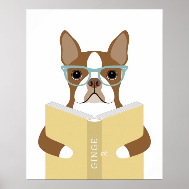 Impression personnalisée de chien Terrier de Bosto (Devant)