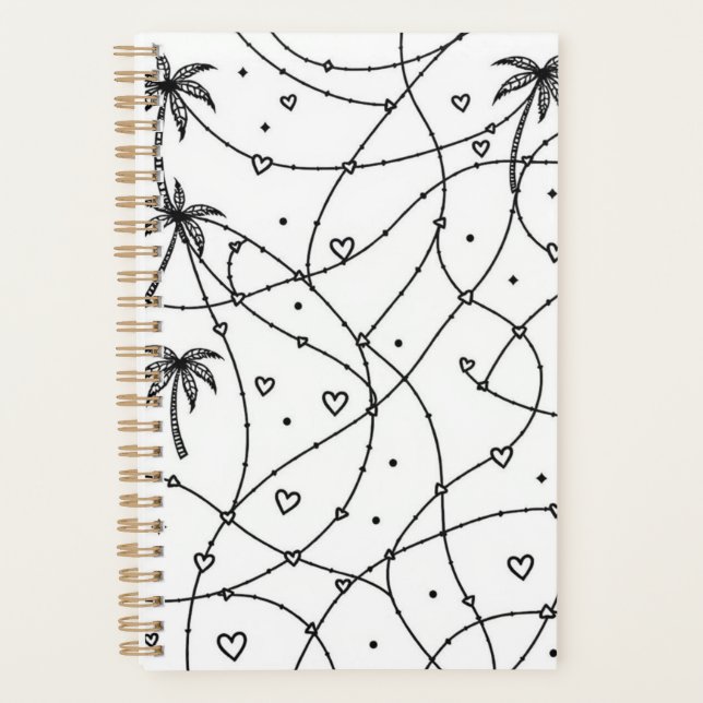 Impression personnalisée de dessin en ligne noir e (Devant)