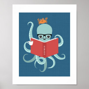 Impression personnalisée de l'affiche Octopus