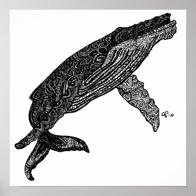 Impression personnalisée de l'art de la baleine (Devant)