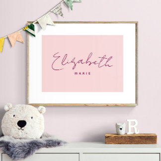 Impression personnalisée de prénom de bébé Art min