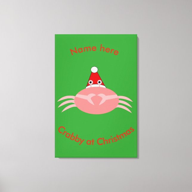 Impression personnalisée du crabe de Noël (Recto)