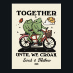 Impression personnalisée en couple, illustration p<br><div class="desc">Impression Couple personnalisée,  Illustration Grenouille personnalisée,  Idée Cadeau Fiançailles Anniversaire Valentines,  Décor Mur mignon,  Esthétique Rétro</div>