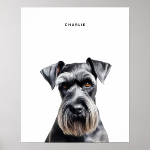 Impression personnalisée Standard Schnauzer