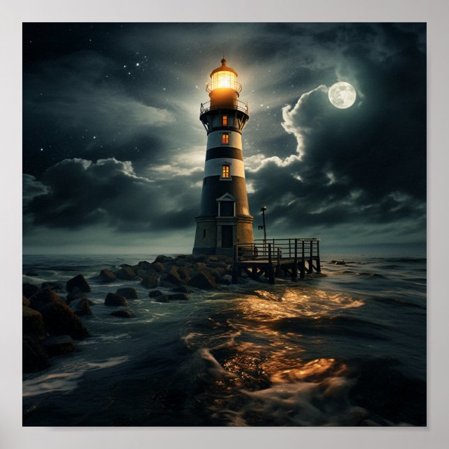 Impression phare lune (Devant)