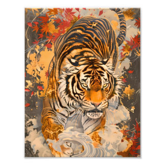 Impression Photo 躍動感あふれる虎の一歩/A tiger full of motion