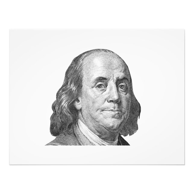 Impression Photo 100 dollars, Benjamin Franklin (Devant)