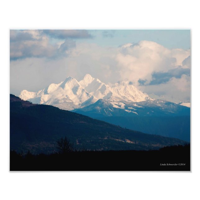 Impression Photo 11X14 Montagnes à trois doigts de Lynden WA (Devant)