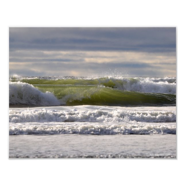Impression Photo 11X14 Vagues Océan Pacifique ! (Devant)