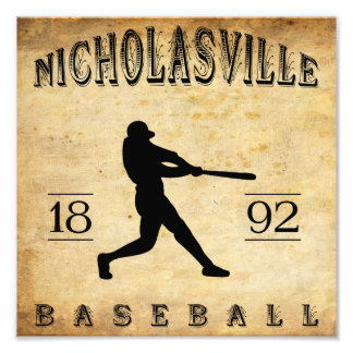 Impression Photo 1892 Nicholasville Kentucky Baseball