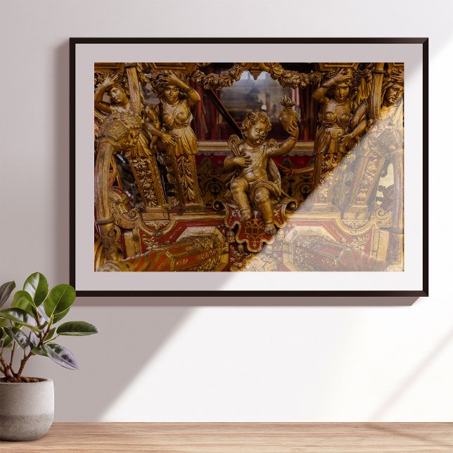 Impression Photo 18e c. Détail de l'entraîneur. Museu dos Coches. L (Créateur téléchargé)