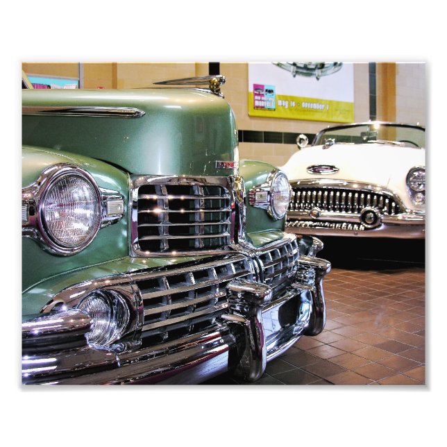 Impression Photo 1948 Lincoln Convertible &! 953 Buick Skylark (Devant)