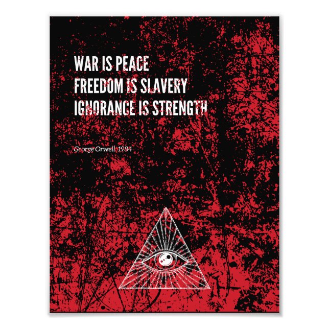 Impression Photo 1984 George Orwell War (Devant)