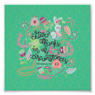 Impression Photo 1 Thessaloniciens 5:18 Remercient En Tout Circumst