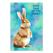 2023 Année du lapin, Apple Green & Azure Blue