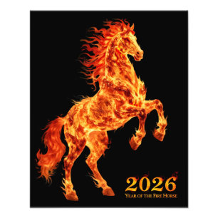 Impression Photo 2026 Année du Cheval de Feu