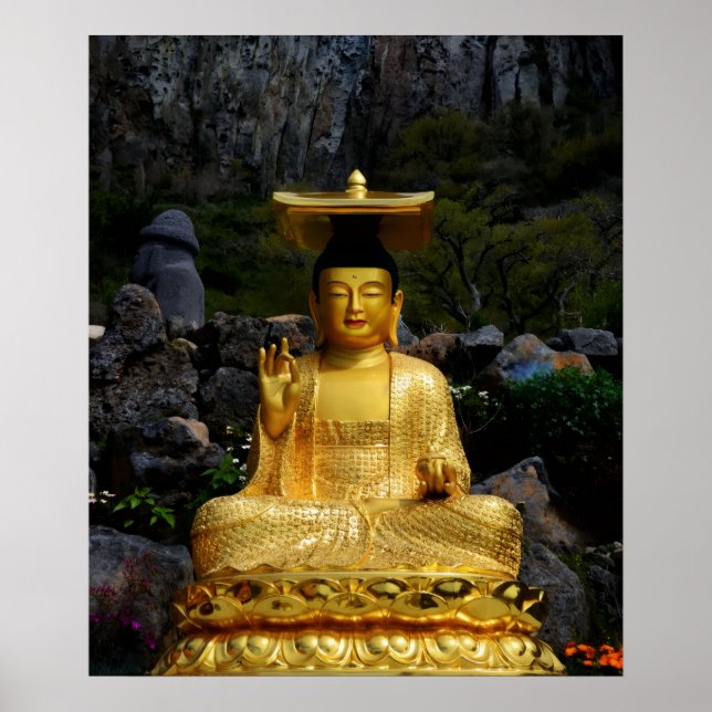 Impression photo 20x24 Bouddha doré Jeju-do Corée (Devant)