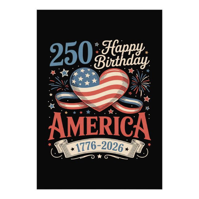 Impression Photo 250e anniversaire États-Unis 250 ans (Devant)