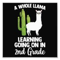 2e Grade Teacher Kids Back To School Llam
