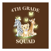 4e année Squad Neon zoo sauvage Retour à l'école