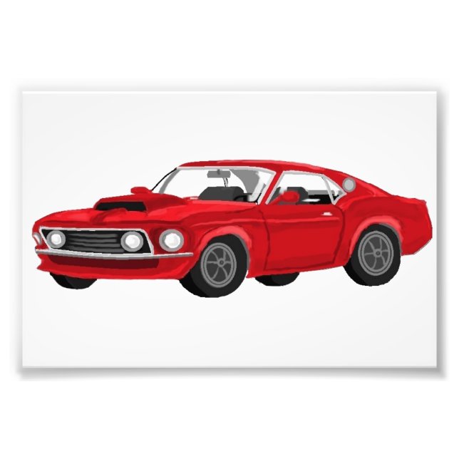 Impression Photo 60´s muscle cars (Devant)