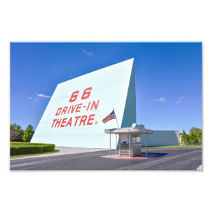 Impression Photo 66 Drive-In Theatre, Route 66, Carthage, Missouri