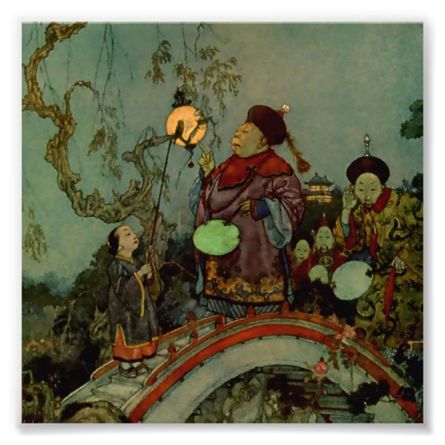 Impression Photo « À la recherche d'un rossignol » d'Edmund Dulac (Devant)