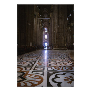 Impression Photo À l'intérieur du Duomo di Milano