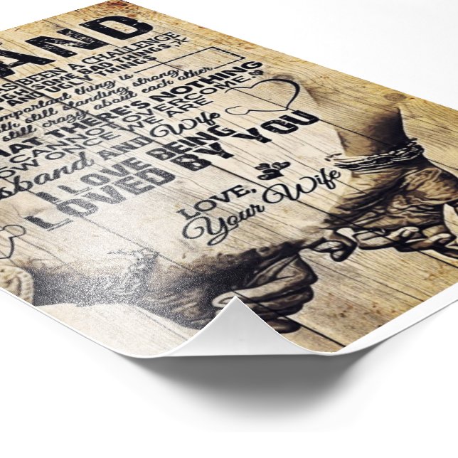 Impression Photo À mon mari | Cadeau Anniversaire Au Mari | (Coin)