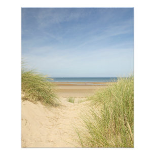 Impression Photo À travers les dunes jusqu'à la mer, Holkham