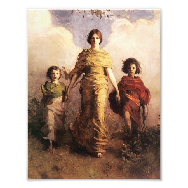 Impression Photo Abbott Handerson Thayer Une Vierge (Devant)