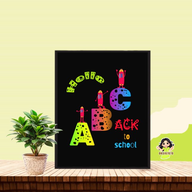 Impression Photo ABC Retour à l'école (Créateur téléchargé)