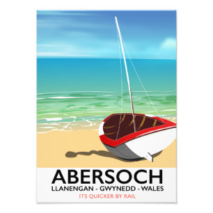 Impression Photo Abersoch, affiche de voyage de Llanengan Pays de