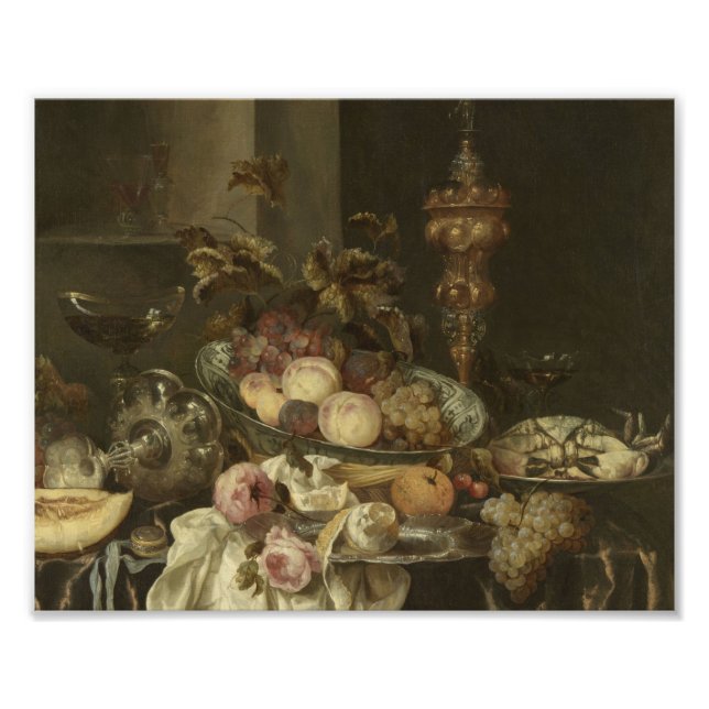 Impression Photo Abraham Hendricksz. Van Beyeren - Still Life, 1680 (Devant)