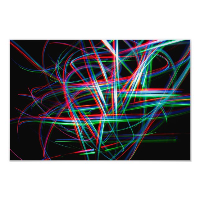 Impression Photo Abstract colourful light streaks (Devant)