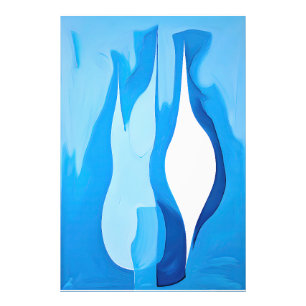 Impression Photo Abstrait de Cobalt Echo Repos