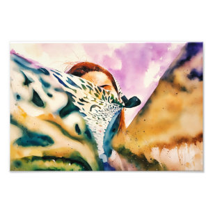 Impression Photo Abstrait vibrant avec Motifs et couleurs audacieus