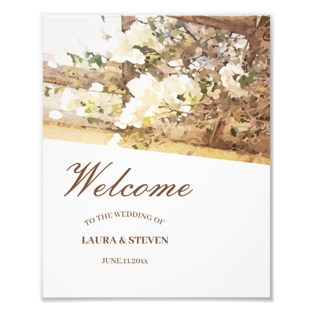 Impression Photo Accrocher des fleurs de jasmin (Devant)